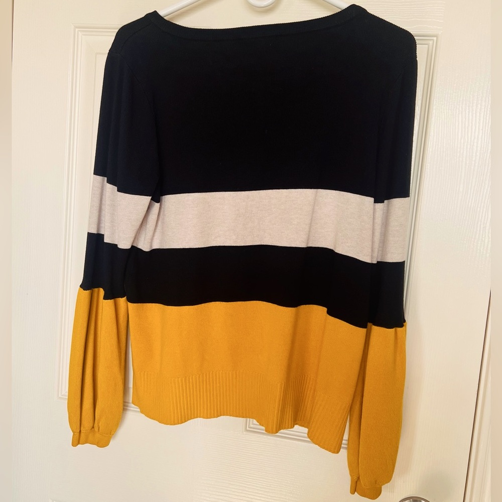 I-N-C Puff Sleeve Pullover Sweater